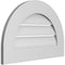 Ekena Millwork Round Top Surface Mount PVC Gable Vent: Functional, w/ 3-1/2"W x 1"P Standard Frame, 24"W x 16"H GVPRT24X1601SF - alternate 4
